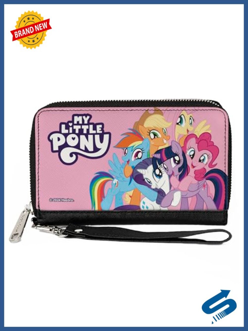My Little Pony Vegan Leather Zip Around Wallet with Wristlet